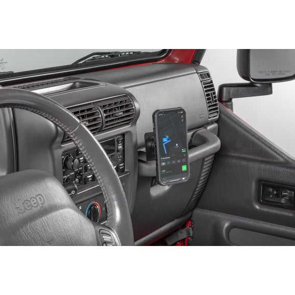 Quadratec Grab Handle Phone Mount for 9706 Jeep Wrangler TJ